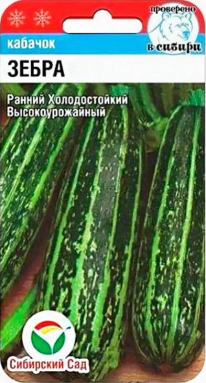 Семена Кабачок цуккини Зебра