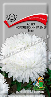 Семена Астра Королевский размер Белая