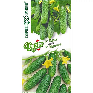 Семена Огурец Кураж F1 + Мурашка F1 серия Дуэт