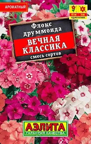 Семена Флокс Вечная классика. Крупноцветковая смесь ароматного летника с обильным и длительным цветением. Растения неприхотливые, холодостойкие. Украсят бордюры и цветники. Идеальны для выращивания в горшках и балконных ящиках.