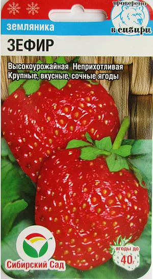 Семена Земляника (клубника) Зефир крупноплодная