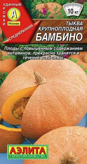 Семена Тыква крупноплодная Бамбино