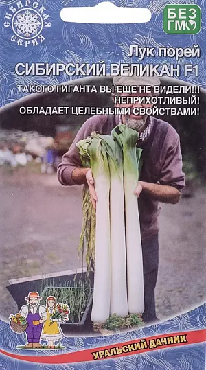 Семена Лук порей Сибирский великан