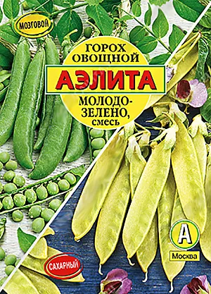 Семена Горох овощной Молодо-зелено, смесь Семена Горох овощной Молодо-зелено, смесь