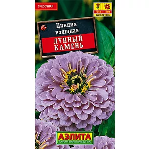 Семена Цинния Лунный Камень.
Эффектный сорт с очень крупными (O12-14 см) махровыми соцветиями. Кусты мощные, до 70 см в высоту, хорошо облиственные, с крепкими цветоносами. Хорошо переносят дождливую и ветреную погоду. Цветение раннее и продолжительное, с июня до первых заморозков. Растения теплолюбивые, засухоустойчивые, предпочитают солнечные места. Используются на клумбах, в рабатках, великолепно смотрятся в групповой посадке. Срезанные цветы долго стоят в воде. Агротехника. Выращивают рассадным способом. С развитием первой пары настоящих листочков сеянцы пикируют. В фазе 5-6 листьев проводят формирующую прищипку. Рассаду высаживают в открытый грунт, когда минует опасность заморозков. Растениям необходимы регулярные поливы, прополки, рыхления и подкормки. Возможен посев семян в открытый грунт на глубину 1 см. 