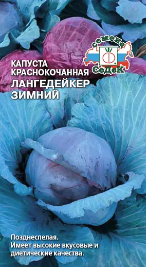 Семена Капуста краснокочанная Лангедейкер зимний Семена Капуста краснокочанная Лангедейкер зимний