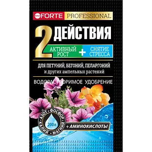 Bona Forte Удобрение д/петуний, бегоний, пеларгоний с аминокислотами 100гр
