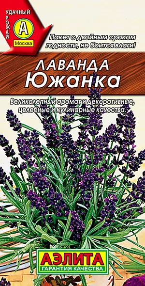 Лаванда Южанка из каталога Разные Семена Лаванда Южанка.
<p>
Многолетний, вечнозеленый, сильноветвистый полукустарник, высотой 50-60 см, образующий компактную крону. Цветет в июне-июле на протяжении 25-30 дней. Лаванда обладает сильным пряным ароматом, и пряно-терпким вкусом. Используют в качеств декоративного, лекарственного и пряно-ароматического растения.<br>
</p>
<p>
Выращивают рассадным способам. Семенам необходима стратификация. Семена смешивают с влажным песком и выдерживают 3-4 недели в холодильнике при температуре 3-50С. Посев в марте – начале апреля. При развитии 2-3 пар листочков сеянцы пикируют в отдельные горшочки. Для лучшего ветвления у молодых растений прищипывают верхушку над 5-6 парой листьев. Высадка рассады в открытый грунт на постоянное место в начале июня, как минует угроза заморозков. Лаванда требует дренированных нейтральных почв легкого мехсостава и солнечной экспозиции. В условиях центральных регионов требует укрытия на зиму.<br>
</p>