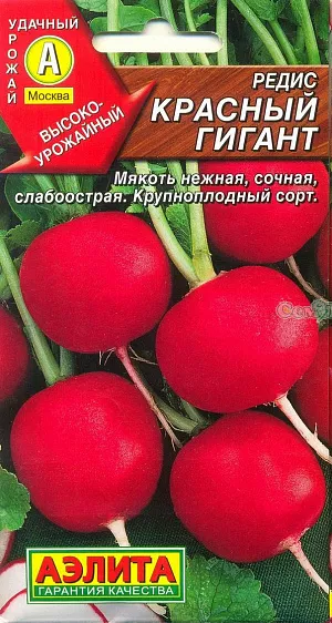 Редис Красный гигант Редис Красный гигант