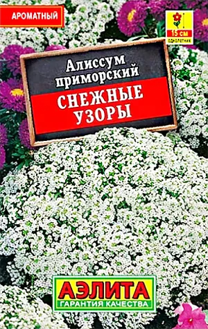 Семена Алиссум Снежные узоры. Изящное почвопокровное растение с чудесным ароматом. За простоту в уходе и неприхотливость его называют ”цветком для ленивых дачников”. Отличный медонос. Подходит для выращивания в контейнерах.