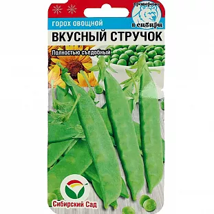 Семена Горох Вкусный стручок Семена Горох Вкусный стручок