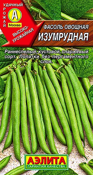 Семена Фасоль Изумрудная овощная Семена Фасоль Изумрудная овощная