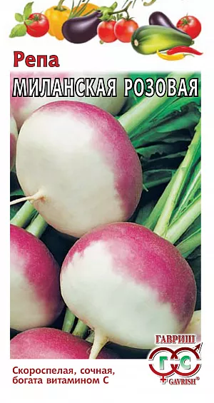 Семена Репа Миланская розовая