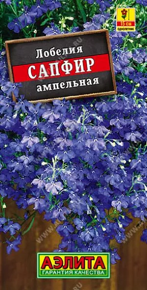 Семена Лобелия Сапфир ампельная из каталога Лобелия Семена Лобелия Сапфир ампельная.
Однолетник
Высота растения 15 см
Однолетнее растение со свисающими или стелющимися стеблями, высотой 10-15 см. Используют для выращивания на балконах, в висячих корзинах и уличных вазах.
Посев на рассаду в марте, поверхностно, под стекло.Семена прорастают на свету! Всходы появляются через 10-15 дней. Растут медленно, пикировка через месяц после появления всходов, группками по 2-4 растеньица. Высадка закалённой рассады в открытый грунт в середине мая с шагом 15-20см. Светолюбива, влаголюбива, требует лёгких нейтральных почв с невысоким содержанием органики.