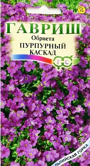 Обриета Пурпурный каскад из каталога Обриета Семена Обриета Пурпурный Каскад.
Многолетнее растение, образующее красивые распростертые картинки до 15 см высотой, зимующие под снегом. Листья мелкие, продолговато-лопатчатые, с зазубренными краями. Цветки до 1 см в диаметре, пурпурные. Все растение очень декоративно в пору цветения, когда листья почти не видны из-за массы цветков. Цветет с мая около 35-45 дней. Месторасположение только солнечное, даже в полутени обриета вытягивается и практически не цветет.
