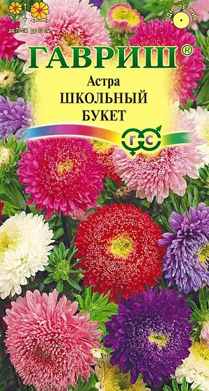 Астра Школьный Букет из каталога Астра Семена Астра Школьный Букет.
Смесь однолетних астр высотой до 70 см с пушистыми соцветиями диаметром до 10 см.
Отличается крепкими стеблями и обильным продолжительным цветением.
Для выращивания подходят хорошо освещенные участки с плодородной суглинистой или супесчаной почвой.
Астры обладают высокой холодостойкостью – хорошо переносят заморозки до -3-(-4)°C.
Выращивают, чаще всего, рассадным способом. Семена высевают в марте-апреле, пикируют с развитием первой пары настоящих листочков по схеме 5х5 см, в открытый грунт рассаду высаживают с середины мая до начала июня. Возможен подзимний посев астр: в конце октября на глубину 5-8 см.
Сверху посевы мульчируют торфом или опилками на высоту 3-5 см. Весной (в конце марта-начале апреля) посевы раскрывают.
Появившиеся в конце апреля всходы будут закаленными, а выросшие растения сильными, устойчивыми к заморозкам и обильно цвести.
Используются для получения срезки и оформления участка.