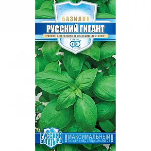 Семена Базилик зеленый Русский гигант Семена Базилик зеленый Русский гигант