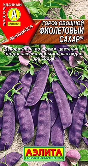 Горох овощной Фиолетовый сахар