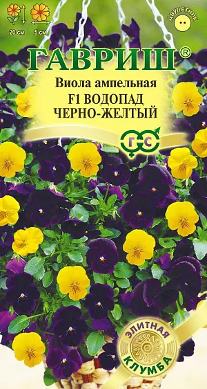 Семена Виола Водопад черно-желтый F1.
Удивительная каскадная виола с повисающими побегами длиной до 20 см для украшения подвесных корзин и балконных ящиков. Густая яркая зелень и обилие цветков диаметром 5 см образуют плотный непрерывно цветущий шар. Цветет с мая по сентябрь. Виола влаголюбива, холодостойка, хорошо растет на солнце и в полутени. Для получения растений, цветущих в год посева, семена высевают на рассаду в феврале-марте. Всходы появляются через 5-7 дней. В открытый грунт рассаду высаживают в конце апреля-начале мая на расстоянии 20 см. Хорошо переносят пересадку в цветущем состоянии. 